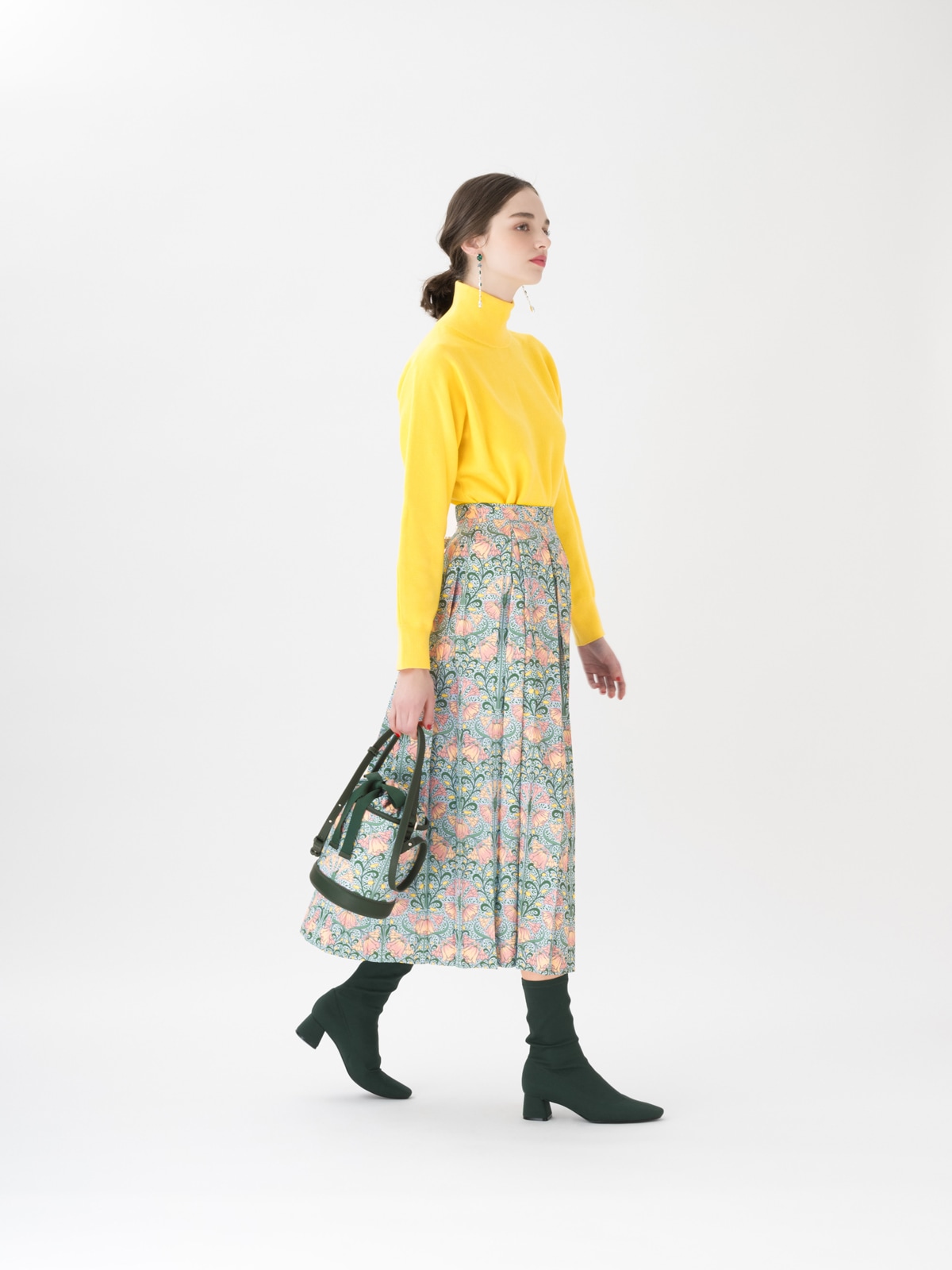 美品◇ Tsuru by Mariko Oikawaチェックプリーツスカート