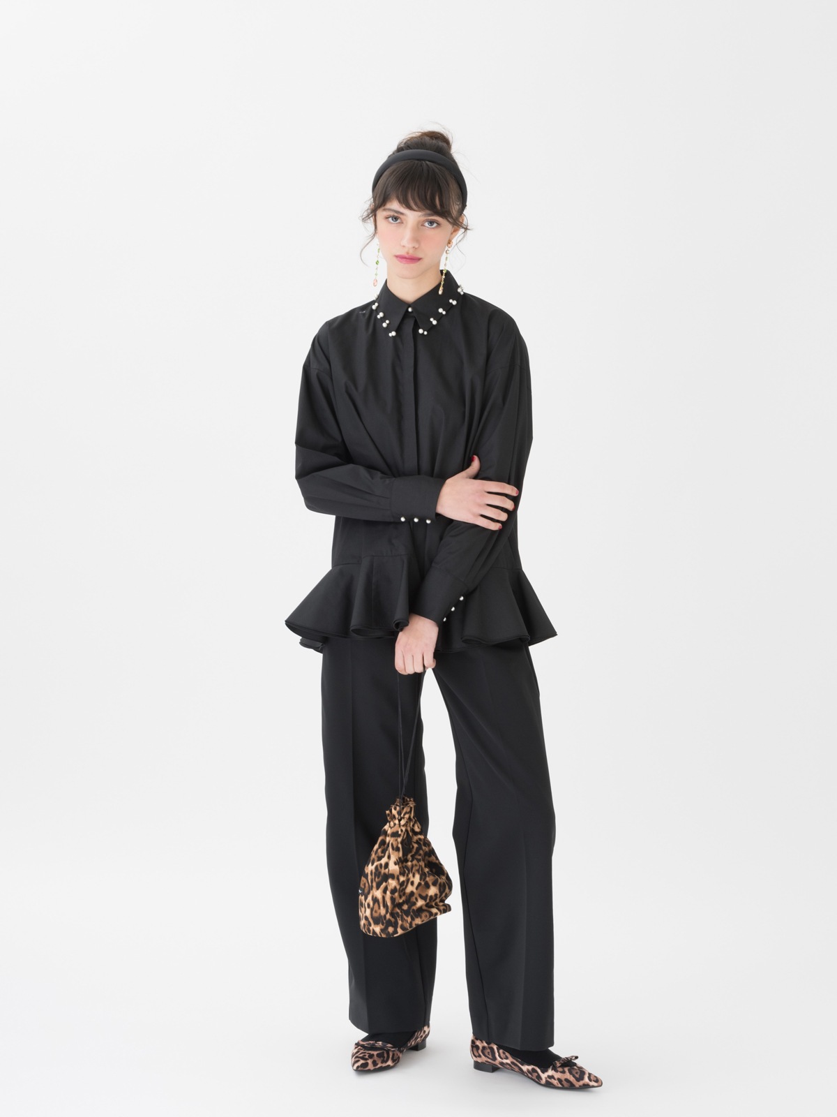 Tsuru by Mariko Oikawa36セットアップフリーサイズ　黒い色 Tsuru by Mariko Oikawa36セットアップフリーサイズ 黒い色