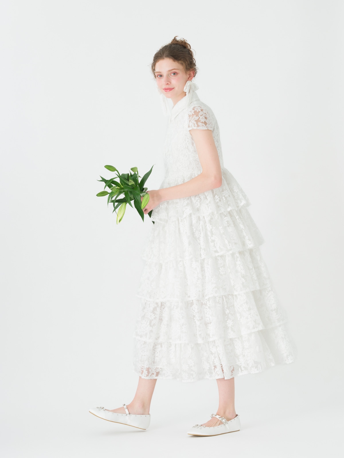 その他 Rose marry Sleeveless Bateau Knee-Length Chiffon A-line/Princess Mother