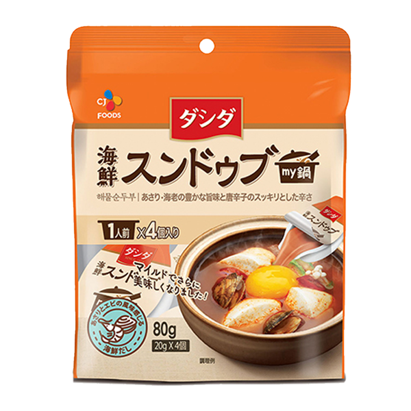 鶴橋クラスの通販 Cj 海鮮スンドゥブ My鍋 80g 韓国の調味料 鶴橋クラス