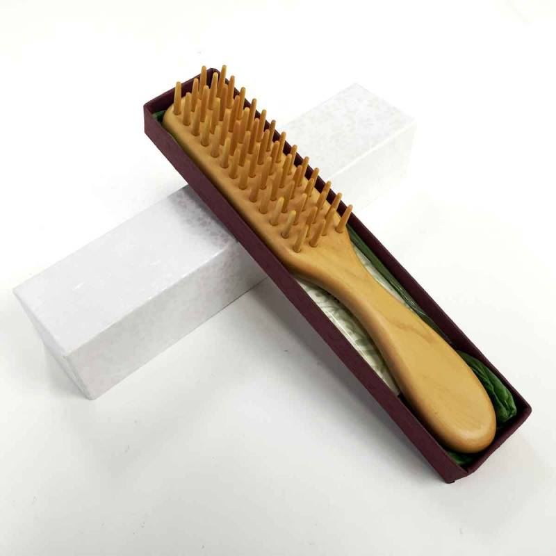 別府つげ工芸 つげブラシ 4列 大 約19cm【ギフト プレゼント