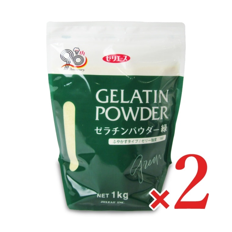 ジェリフ ゼリエース ゼラチンパウダー 緑 1kg 2個セット Amazon.co.jp: ジェリフ ゼリエース ゼラチンパウダー緑 1kg