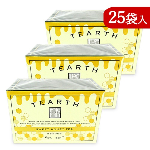 ティーアース はちみつ紅茶 ティーバッグ [2g×25袋入] × 3箱