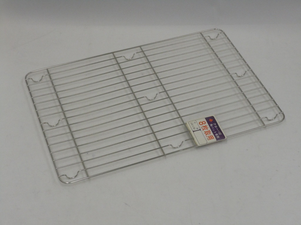 ＳＵＳ３０４ステンレス製　角バット用　アミ　８枚取り