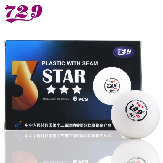 フレンドシップ【729】 プラスチック3スターボール（6個入） - 40mm
