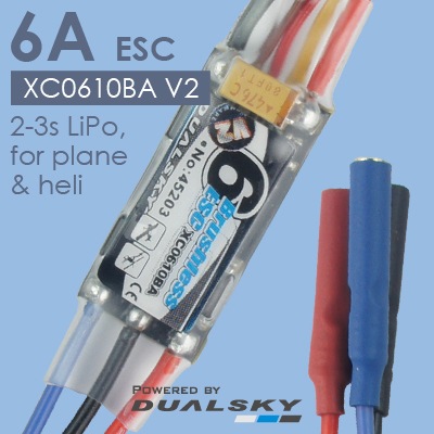 (150202)�ǥ奢�륹��������XC0610BA V2���ԡ��ɥ���ȥ����顼 6A BEC ����ESC(5.5g)��0125�ˡ�(�߸�ͭ)