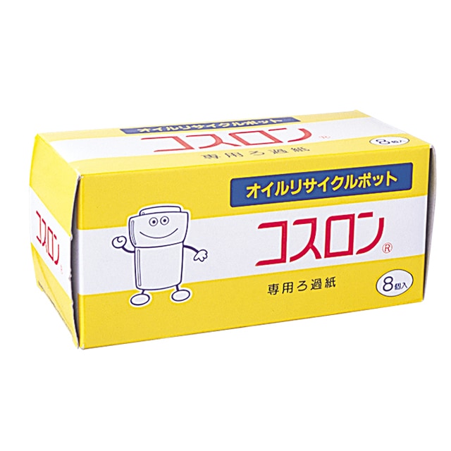 業務用コスロン 油ろ過器5ℓ用 替ろ紙8個付き (値下げしました!) ファミリーコスロン専用ろ過紙 8個入り | キッチン用品・型,調理