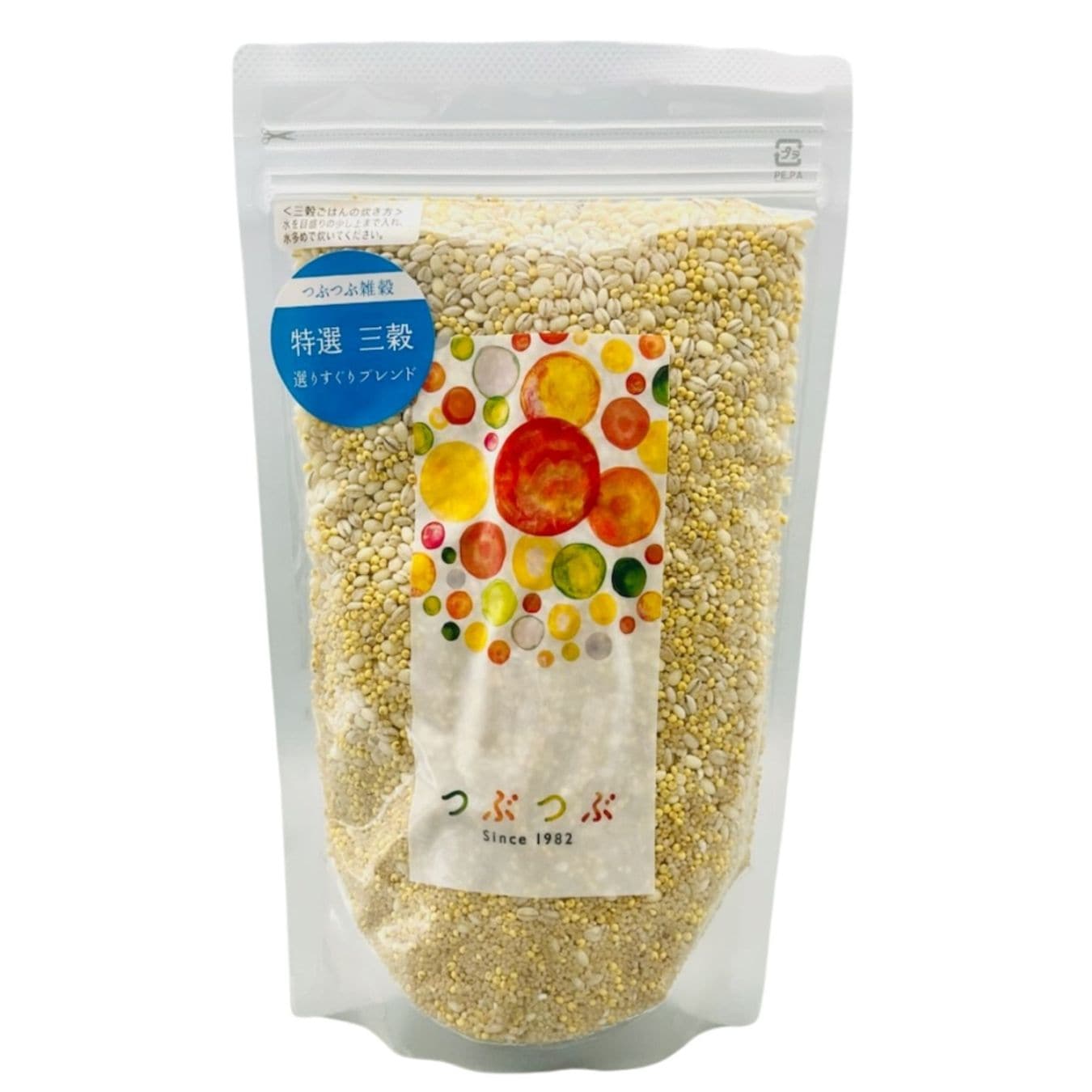 つぶつぶぴーなっつ 特選三穀ブレンド 3カップ(500g) 一般国産 | 穀物・豆類,つぶつぶ雑穀