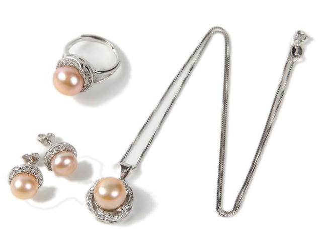 ♥　大特価・ Pt900・ 本真珠10㍉珠・ size 13号・6g つやたま真珠 最高級大粒本真珠9-10mm 魅惑の三点セット