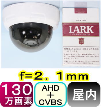 防犯カメラ SA-51209】防犯カメラ 130万画素アナログ(CVBS:960H)&AHD(720p)信号