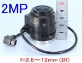 ��SA-51335�� ���ȥ������DC�����ȥ����ꥹ �Х�ե���������(CS�ޥ����) f=2.8��12mm(IR) L��19��mm 2�ᥬ�ԥ����륫����б��ߥ˥�����