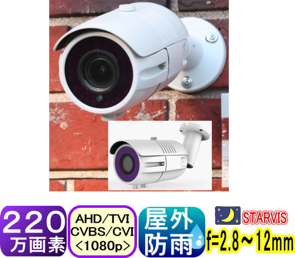 ��SA-51591��220�����ǡ������ɱ������ȥ���顡AHD&TVI&CVI(1080p)&���ʥ���CVBS�������ؽ���4in1 f=2.8��12mm�Х�ե��ݥ����󥺥��