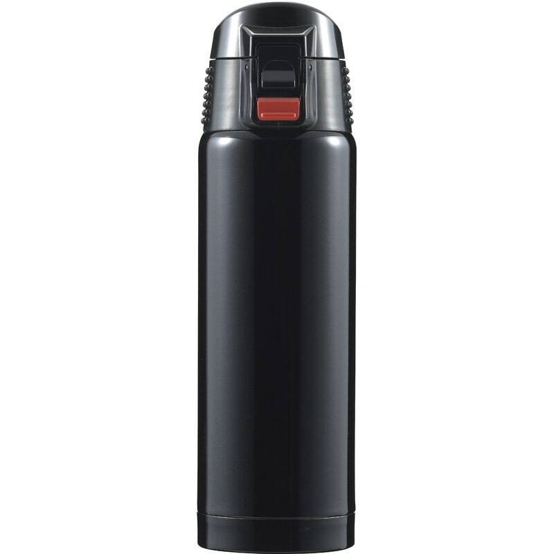 ジール 真空二重断熱構造ワンタッチ式マグボトル500mL ブラック F-2443