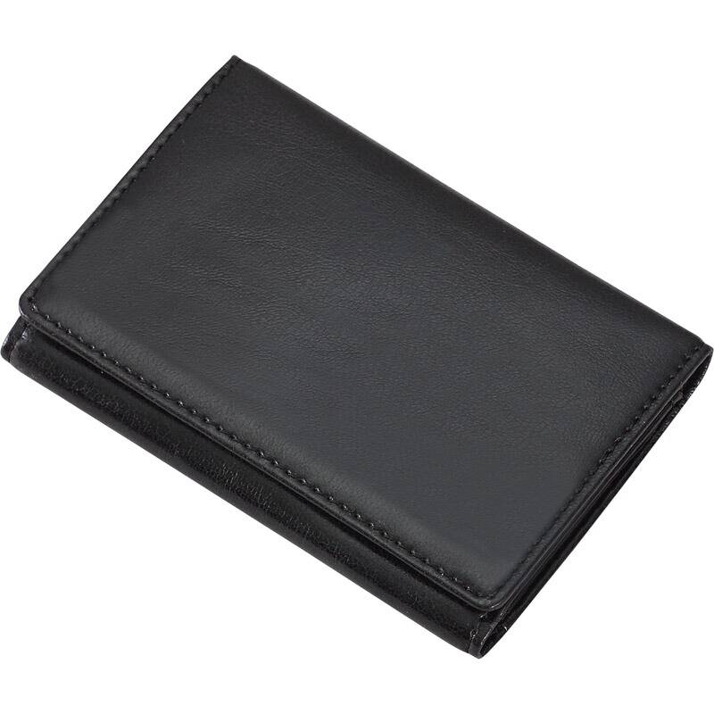 グロワール メモホルダー付名刺入れ 合皮製 ブラック GLN1054B