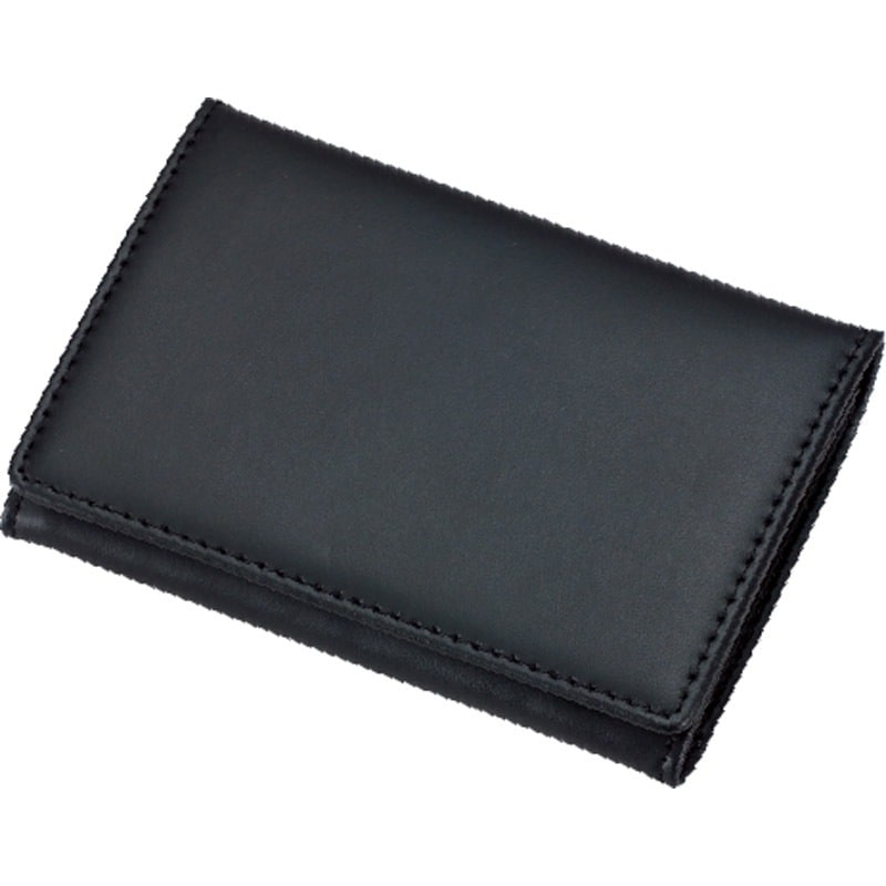 グロワール メモホルダー付名刺入れ 皮製 ブラック GLN1055B