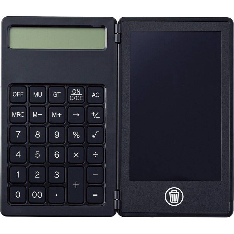 電卓付き電子メモ（4．4インチ） ブラック 0057-1