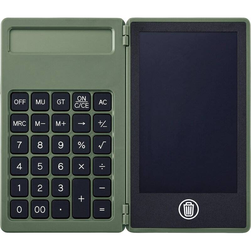 電卓付き電子メモ（4．4インチ） オリーブ 0057-2