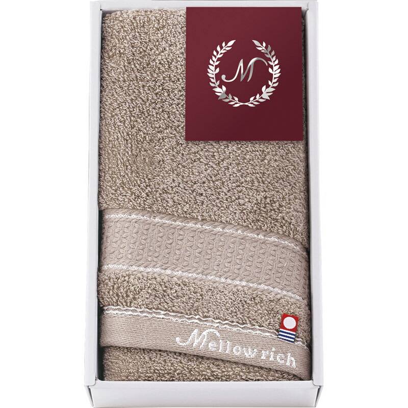 今治 メローリッチ フェイスタオル1P ブラウン IMM50200-BR