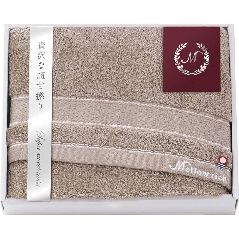 今治 メローリッチ バスタオル1P ブラウン IMM50500-BR