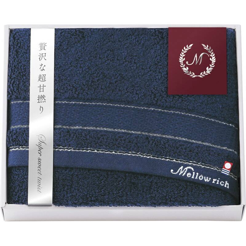 今治 メローリッチ バスタオル1P ネイビー IMM50500-NB