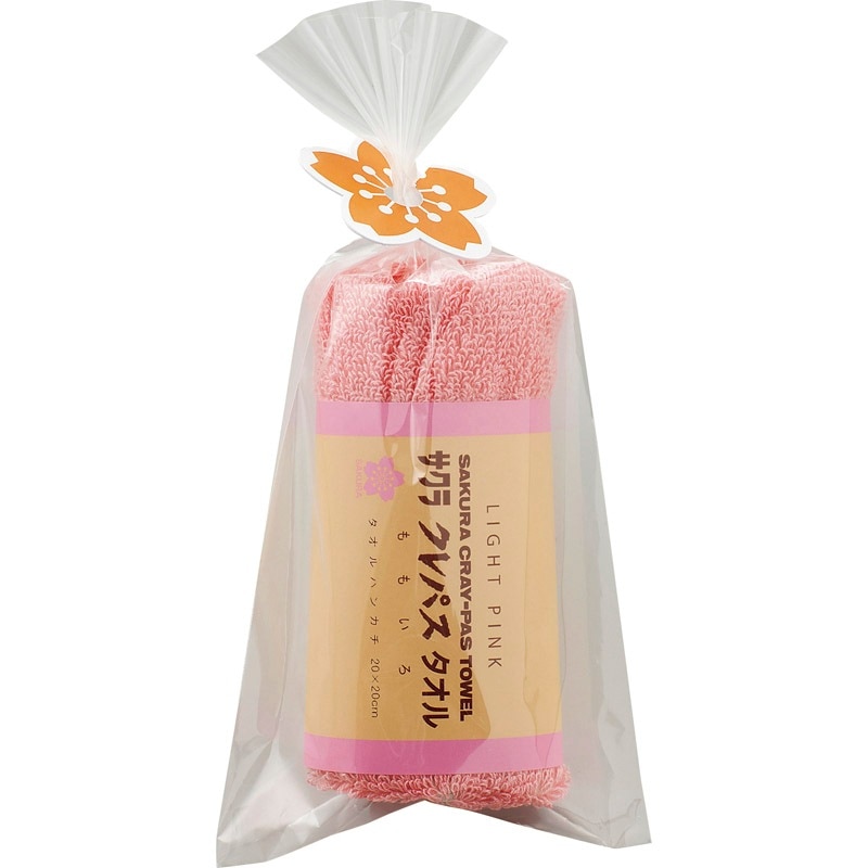 【在庫あり】クレパスタオル タオルハンカチ1P ピンク CR23050PI