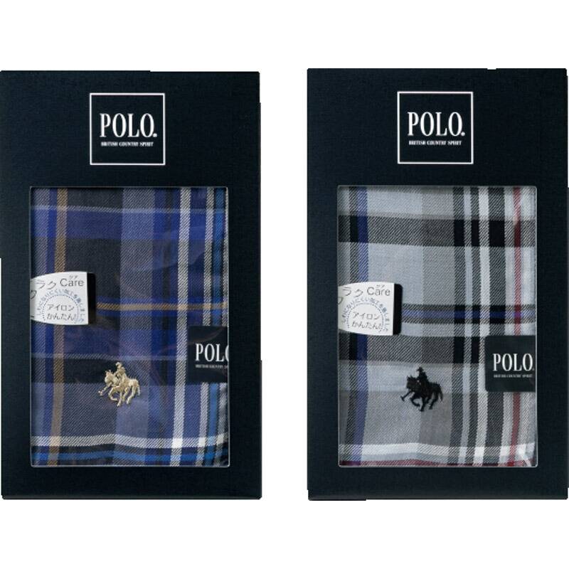 ポロ 先染めハンカチ1枚 色／指定不可 PLM-5051