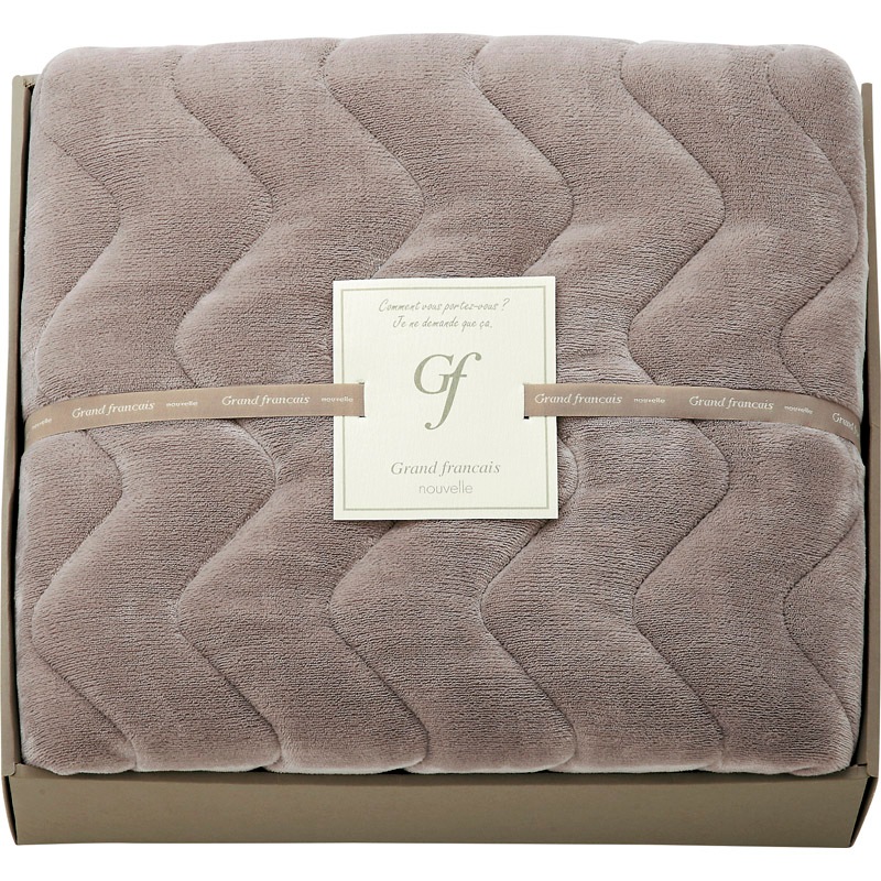 グランフランセヌーベル 吸湿発熱綿入りハイソフトタッチ敷パット バイオレットグレー GFN8057 VG