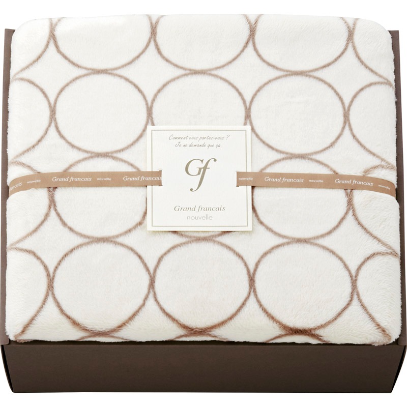 グランフランセヌーベル ハイソフトマイヤー毛布 アイボリー GFN8106 IV