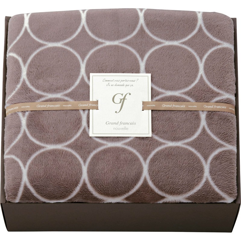 グランフランセヌーベル ハイソフトマイヤー毛布 グレージュ GFN8106 GE