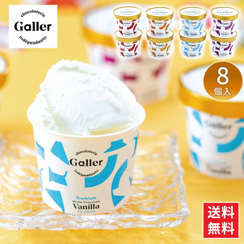 ガレー プレミアムアイスクリーム8個セット GLN-8