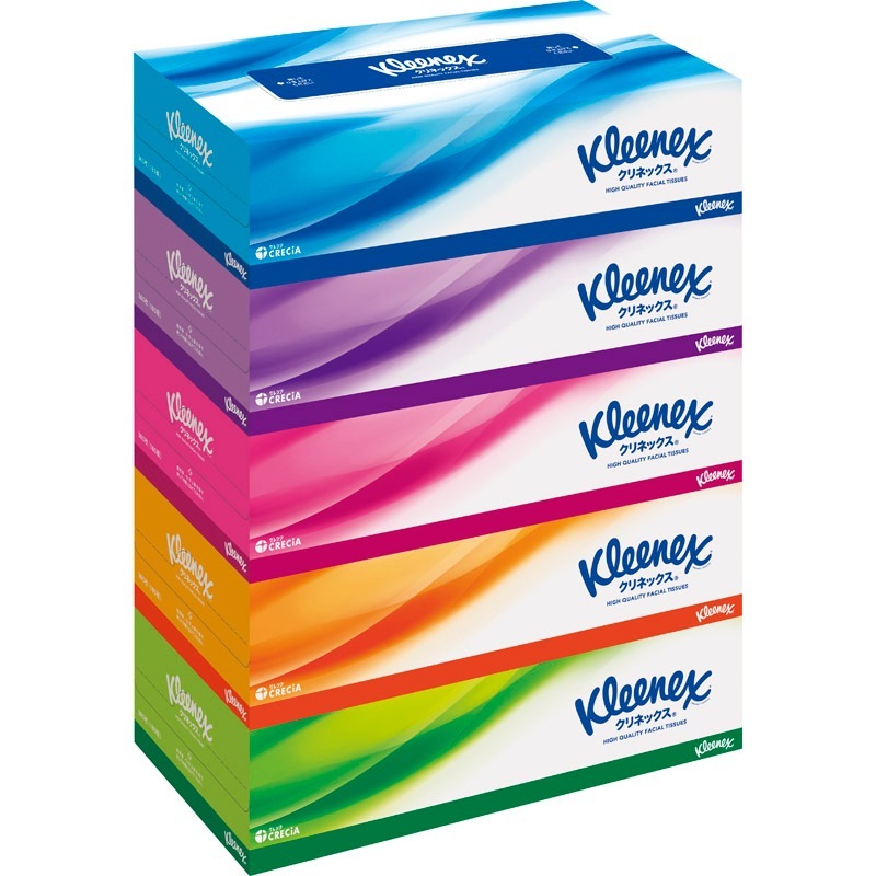 クリネックス ティシュー 180W 5箱パック 40442