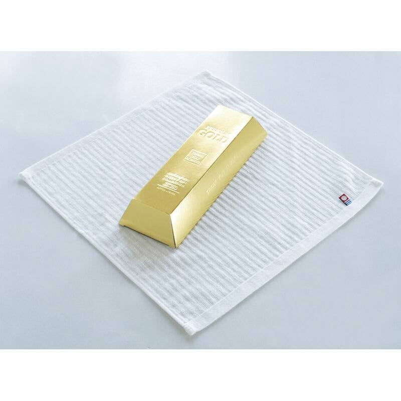 金塊パッケージ入り今治純白ハンドタオル TGO0507601