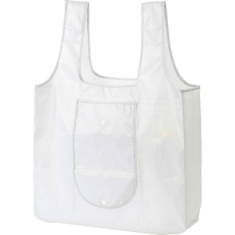 かんたんたためるエコバッグ ライトグレー 7343