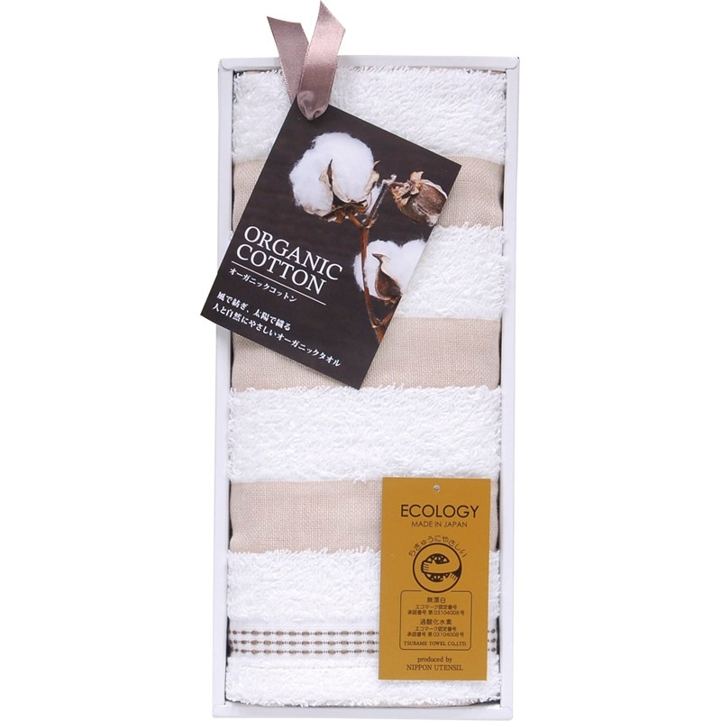 泉州オーガニック フェイスタオル1P ホワイト TNI0553511