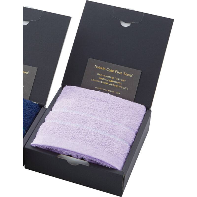 泉州タオル トゥインクルカラーフェイスタオル1P ラベンダー 200110-L