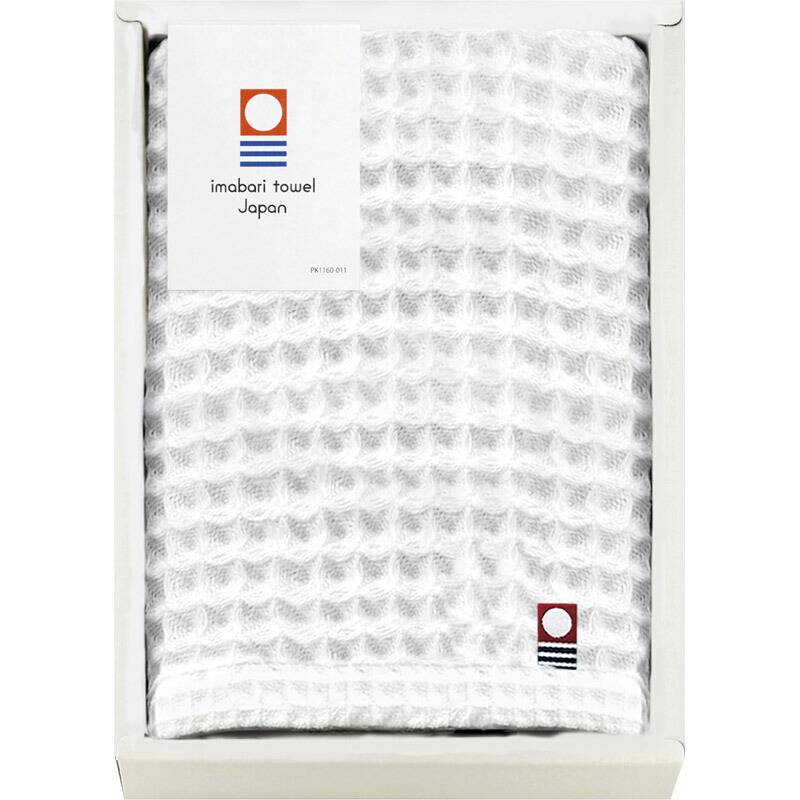 今治 ワッフルソフト ハンドタオル1P ホワイト IWT88075-WH