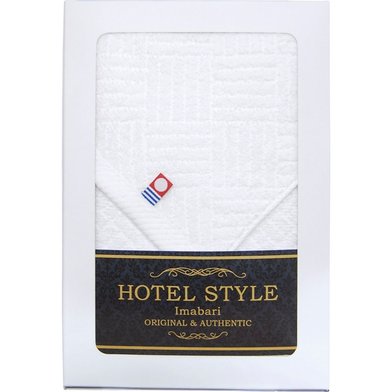 ホテルスタイル 今治フェイスタオル1P（メール便対応箱仕様） ホワイト TQS1007782