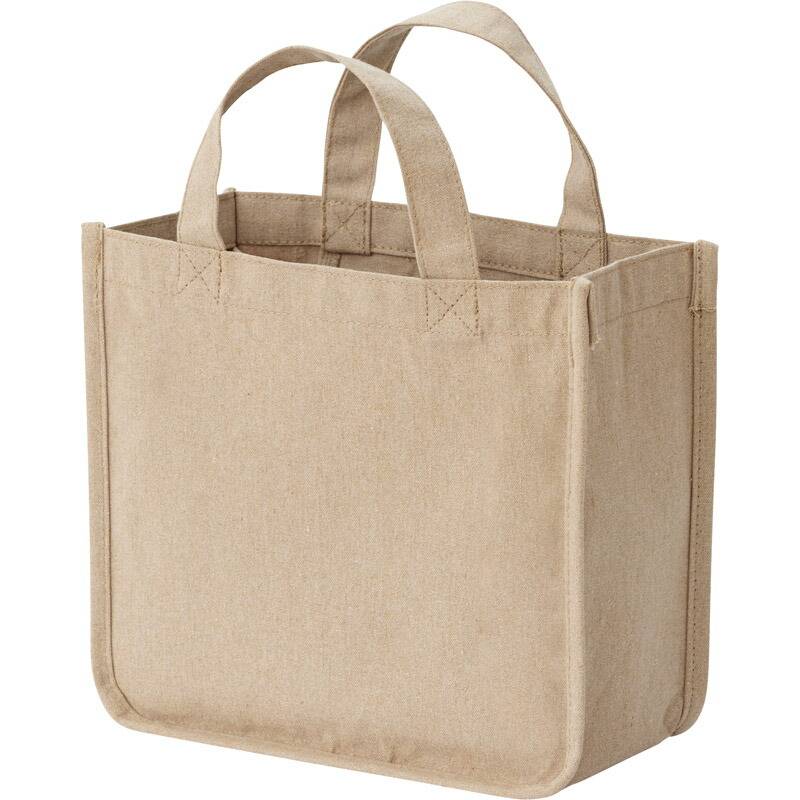 仕切りが動くキャンバストート ベージュ 0058-01