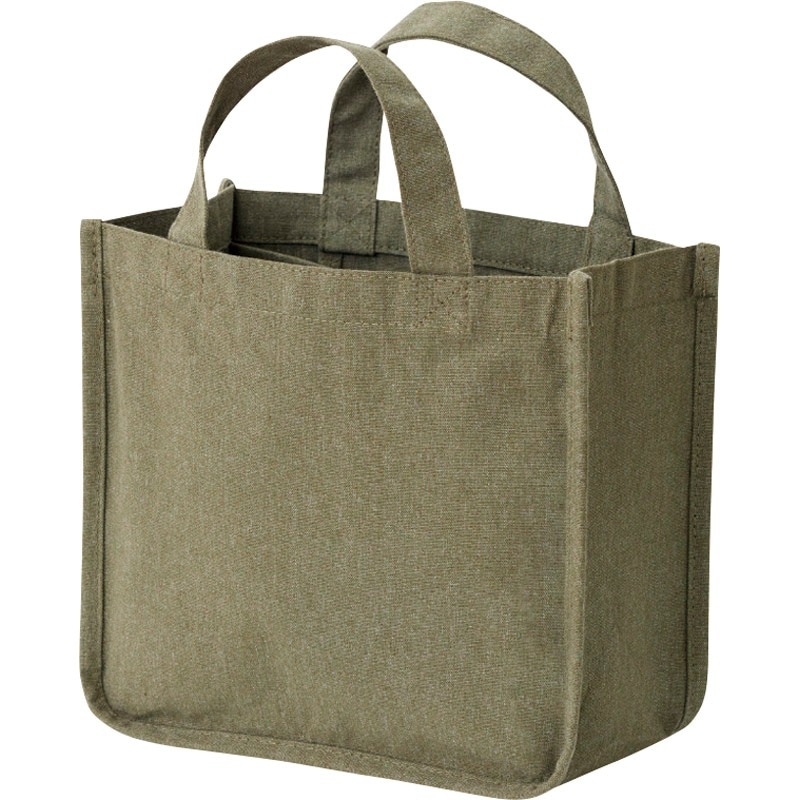 仕切りが動くキャンバストート オリーブ 0058-04