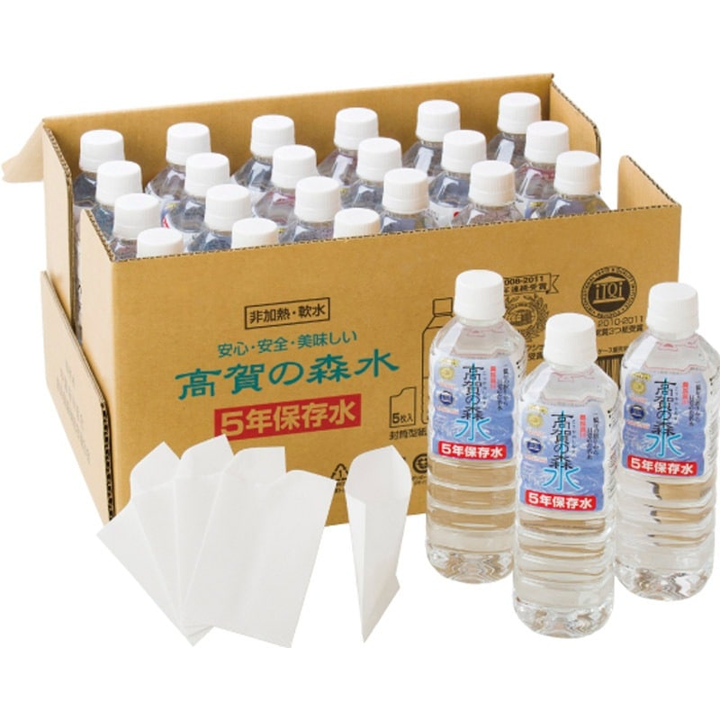 高賀の森水 5年保存水（軟水） 500mL×24本
