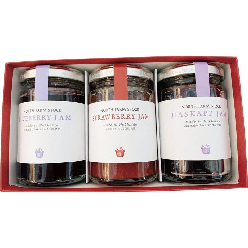 ノースファームストック 北海道3種のフルーツジャムセット HBS21-03