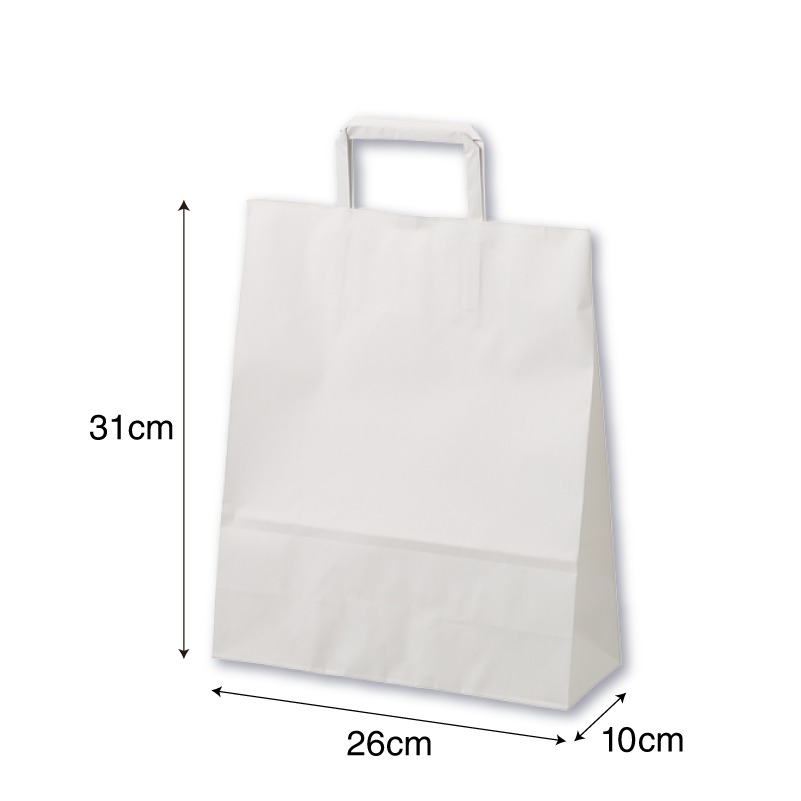 平紐　4才白無地 XZT69843（50枚セット）