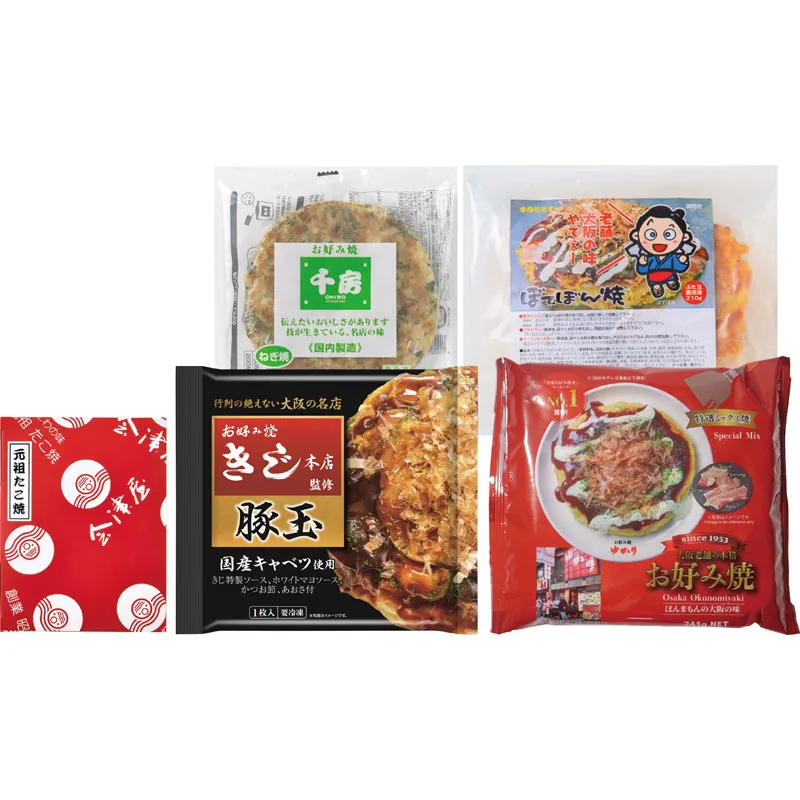 お好み焼きたこ焼きセット〈5食〉 6603-50