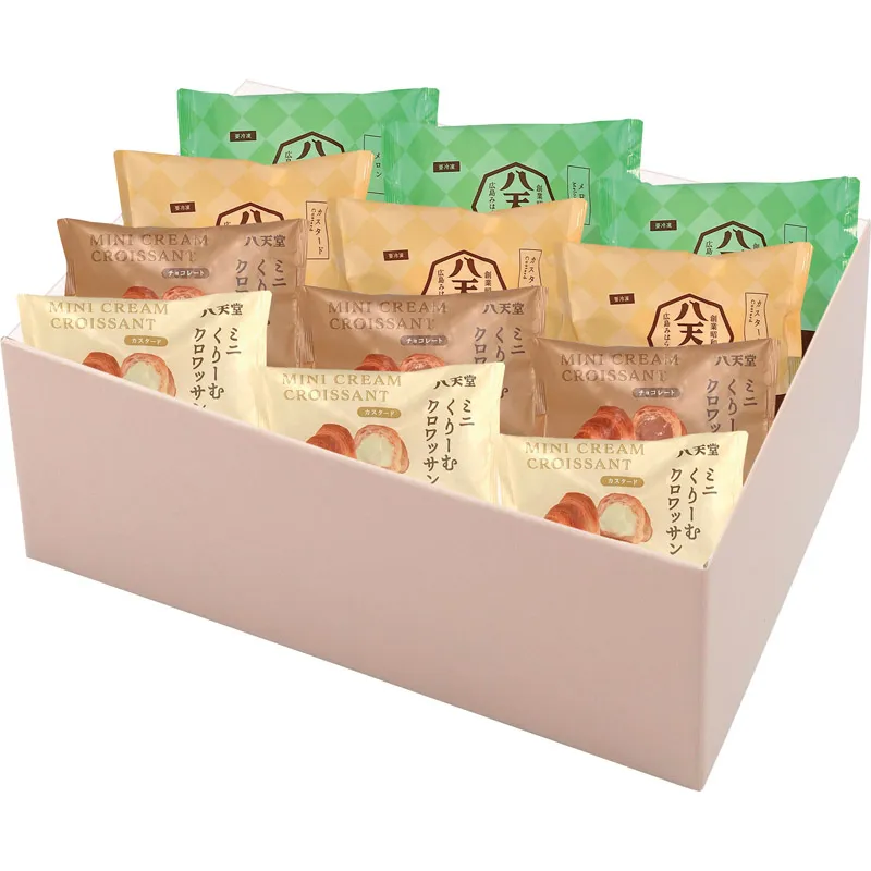 八天堂 ミニくりーむクロワッサン・くりーむメロンパン12個詰合せ htd142