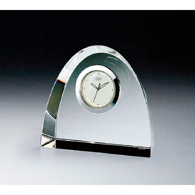 NARUMI(ナルミ) グラスワークス クロック（M）【アーチ】 光学ガラス GW1000-11002[tr] 置き時計 記念品 ギフト