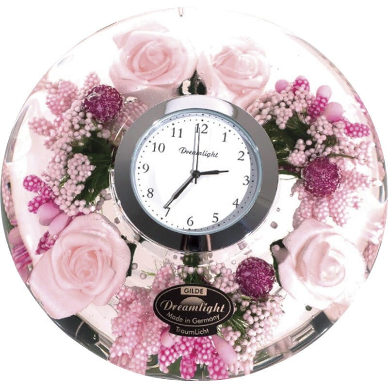【在庫あり】 ドリームライト ドリームクロック リトルローズ CDD7297CL 送料無料 置き時計 贈り物 ギフト プレゼント 記念日 記念品 通販パーク ラッピング無料 結婚記念日 敬老の日 クリスマス 花時計 [zkas]