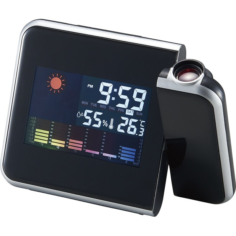 プロジェクター機能付ウェザークロック 6186-23[tr]