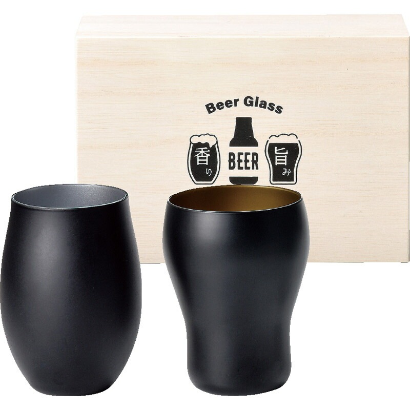 ＮＯＭＩＫＵＲＡＢＥ ペアビールグラス NK-1637[tr]