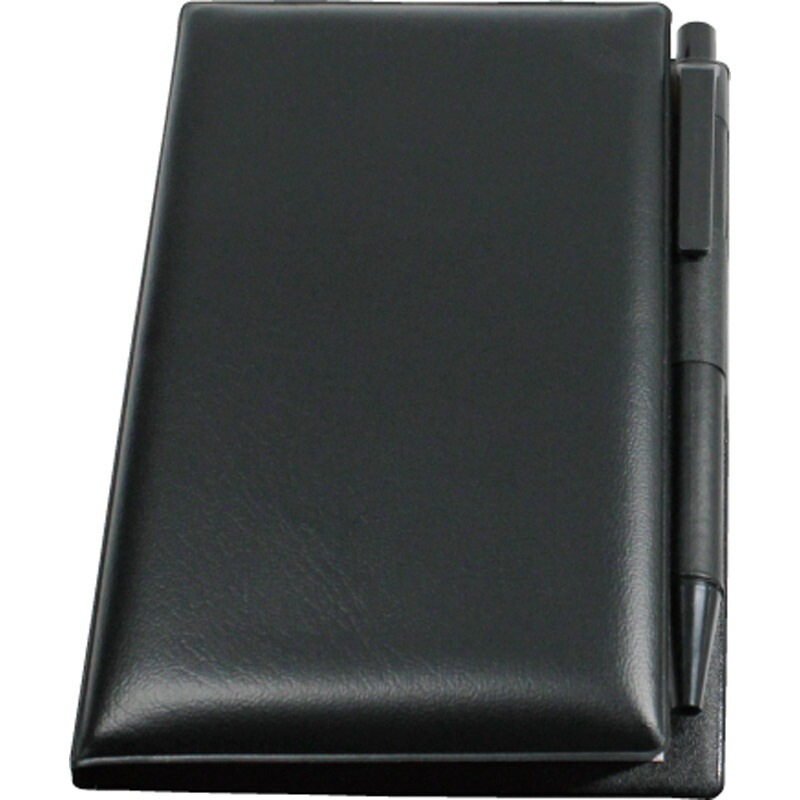 ＰＶＣ付箋メモ（ペン付） ブラック S3206[tr]