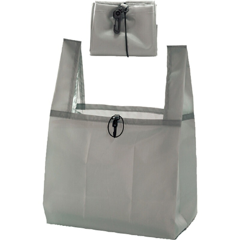 再生ＰＥＴマチ広エコバッグ グレー 7018[tr]